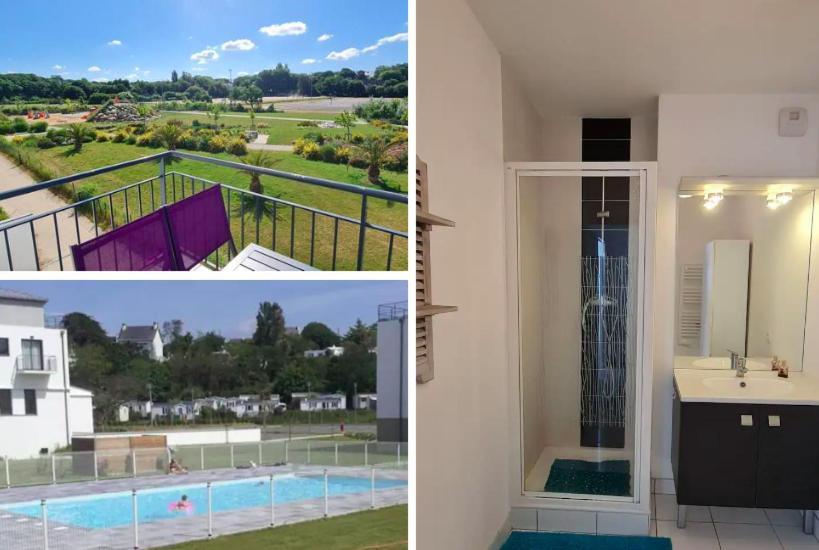 Appartement Devant La Plage Avec Piscine Concarneau Exterior photo